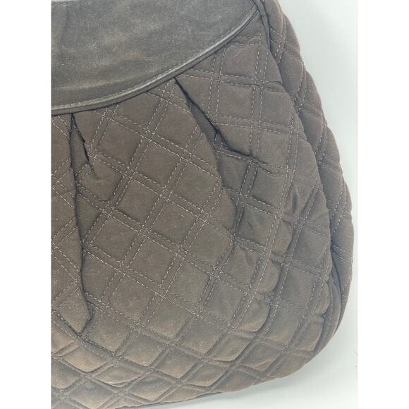 Brown Quilted Vera Bradley Large 17" Boho Handbag Bag - Picture 4 of 12